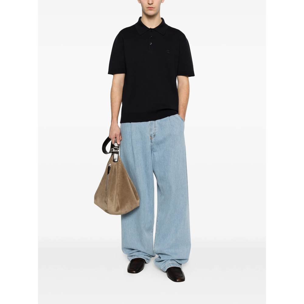 Silk Cotton Polo Shirt