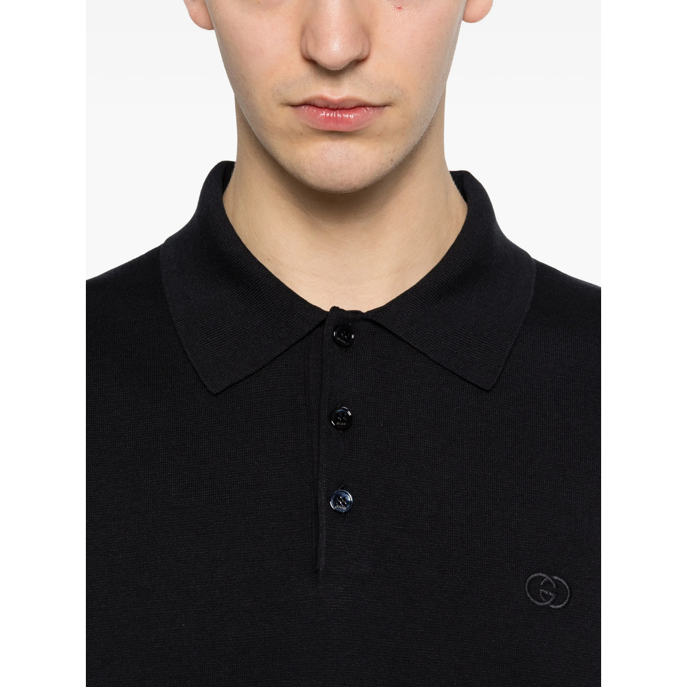 Silk Cotton Polo Shirt