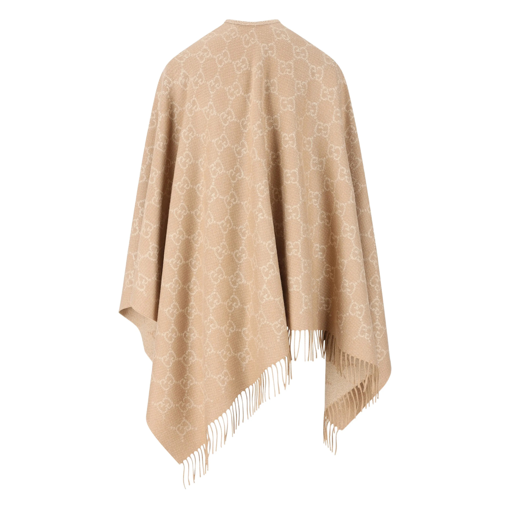 GG Cashmere Lamé Cape
