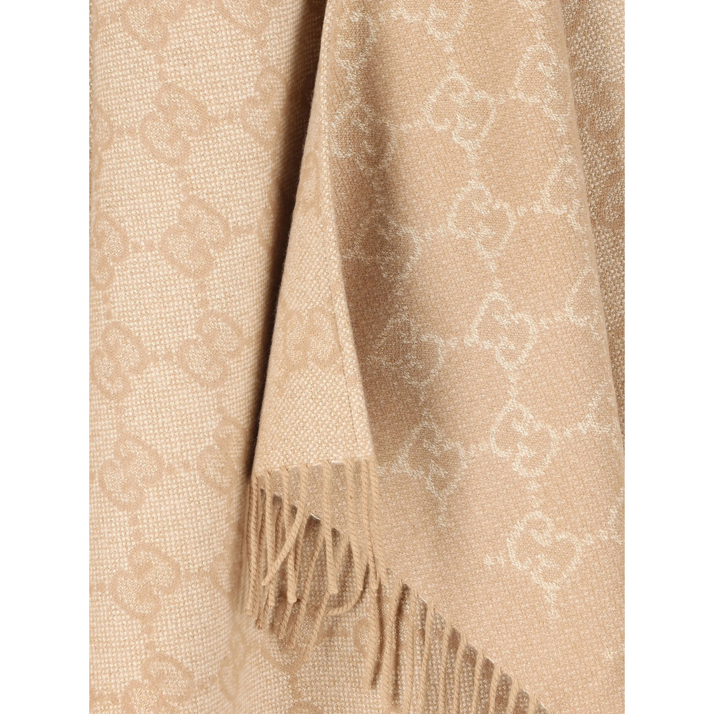 GG Cashmere Lamé Cape