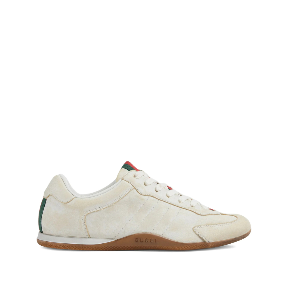 Gucci Shift Lace-up Leather Sneakers
