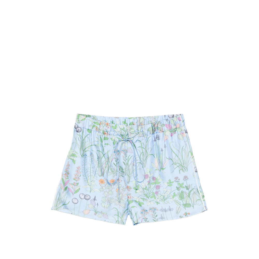 Gucci Floral-print Drawstring Shorts