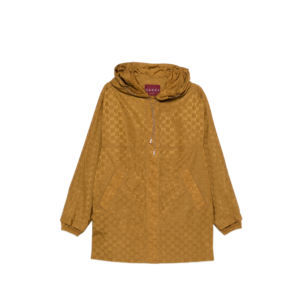 Gucci Hooded Logo-pattern Jacket