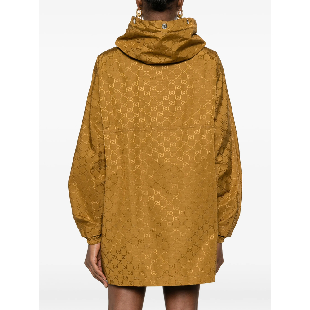 Gucci Hooded Logo-pattern Jacket
