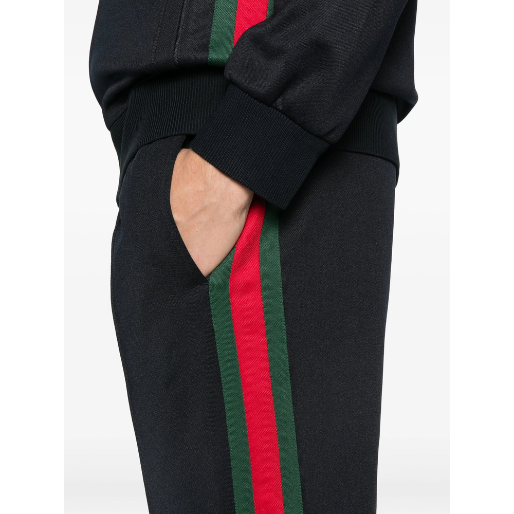 Technical Jersey Sportswear Trousers With Web