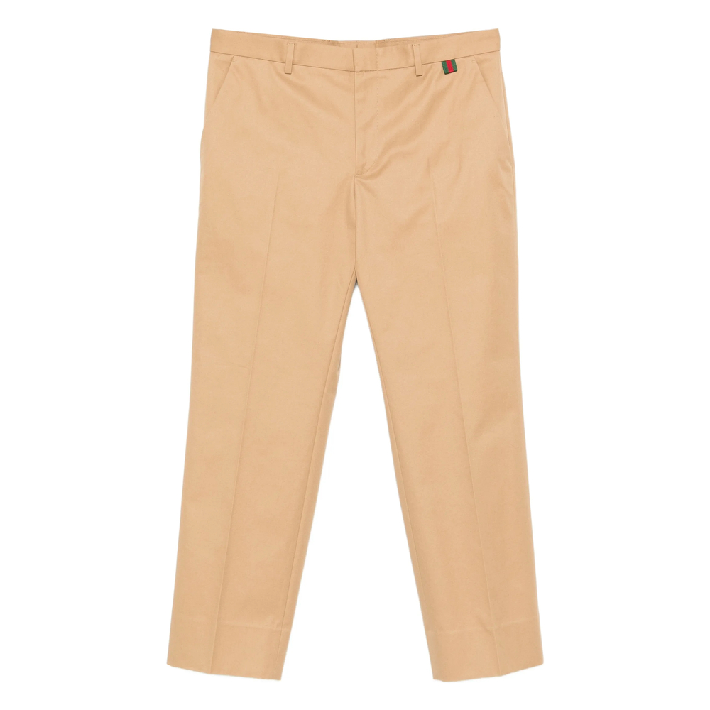 Gucci Rear Welt Pockets Cotton Trousers
