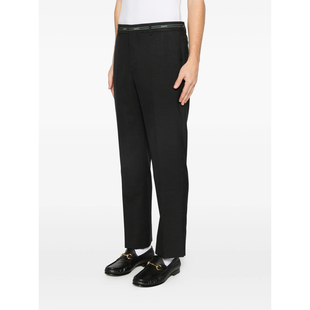 Logo-Waistband Trousers