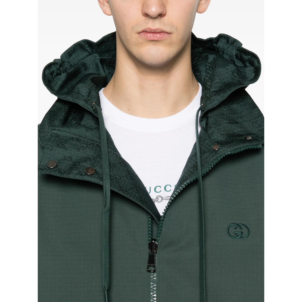 Reversible Cotton Ripstop Zip Jacket