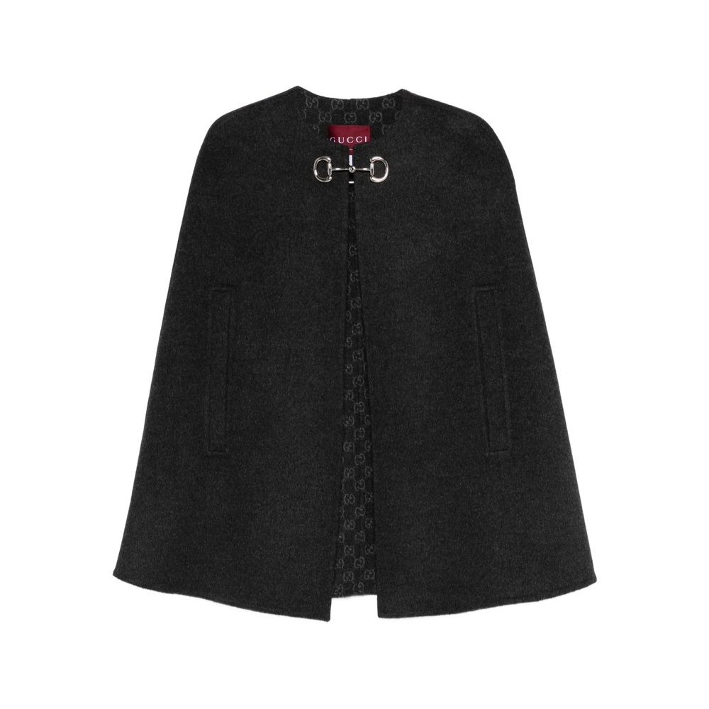Gucci Horsebit Wool Cape