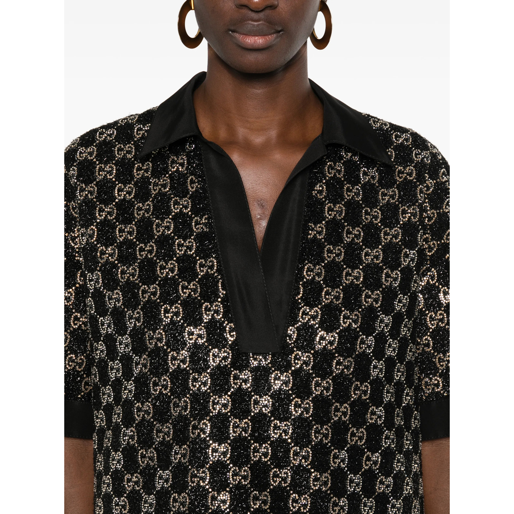 Tweed Lamé Top