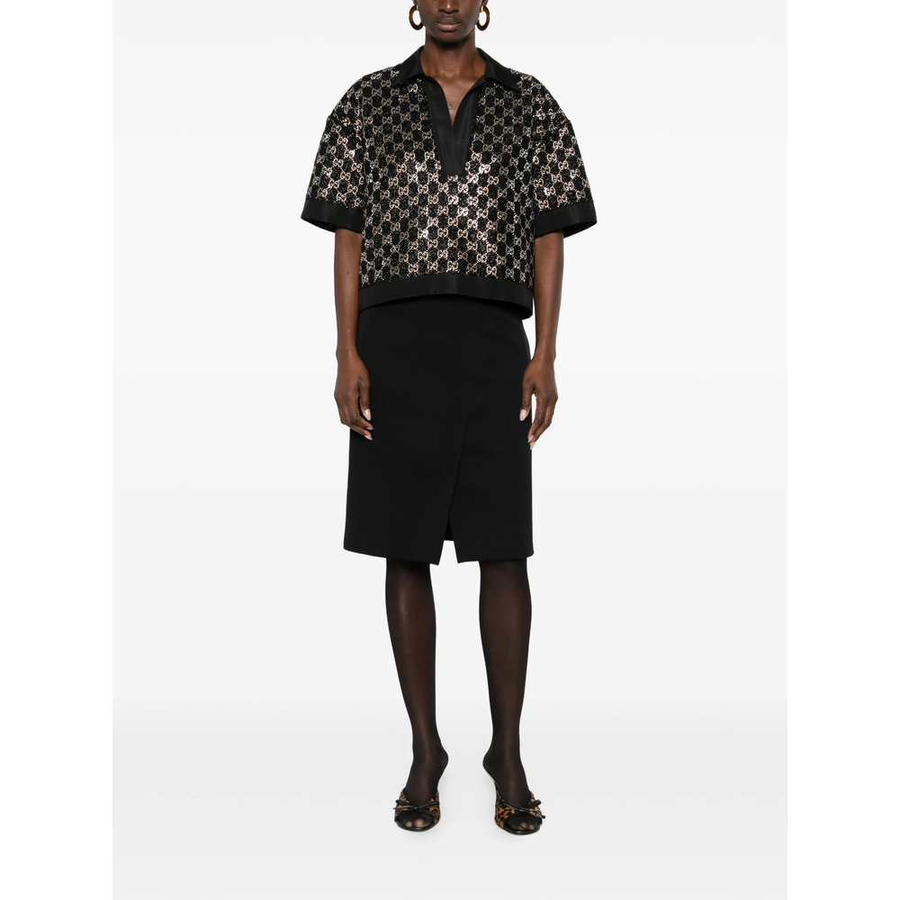 Tweed Lamé Top