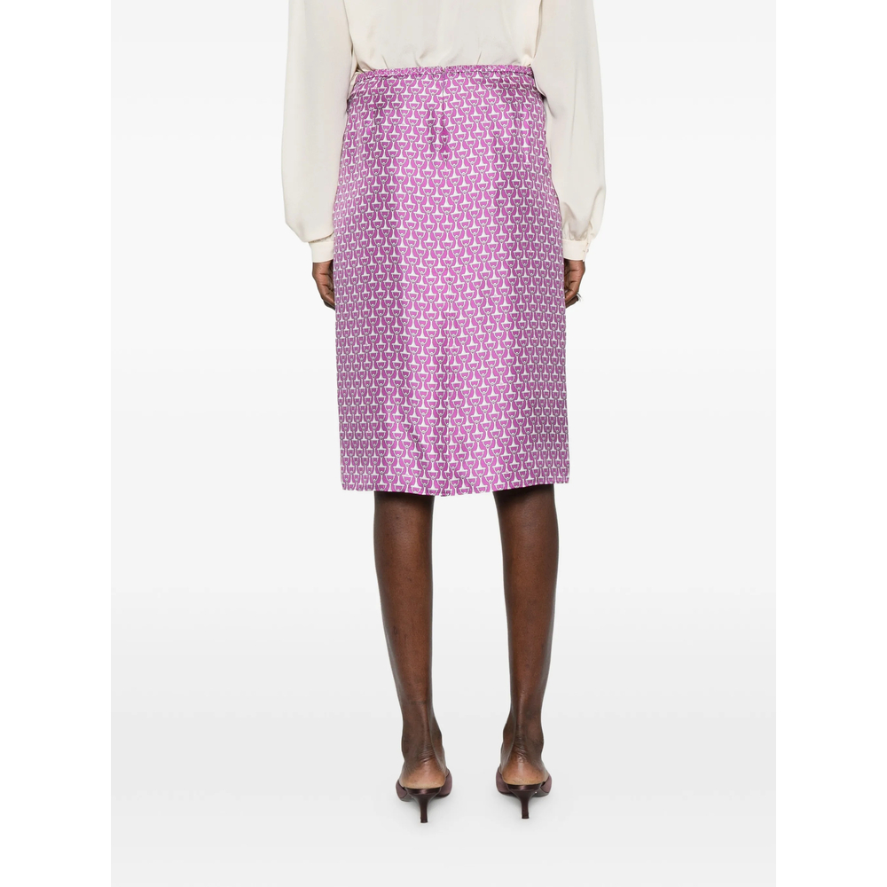 Horsebit-Print Midi