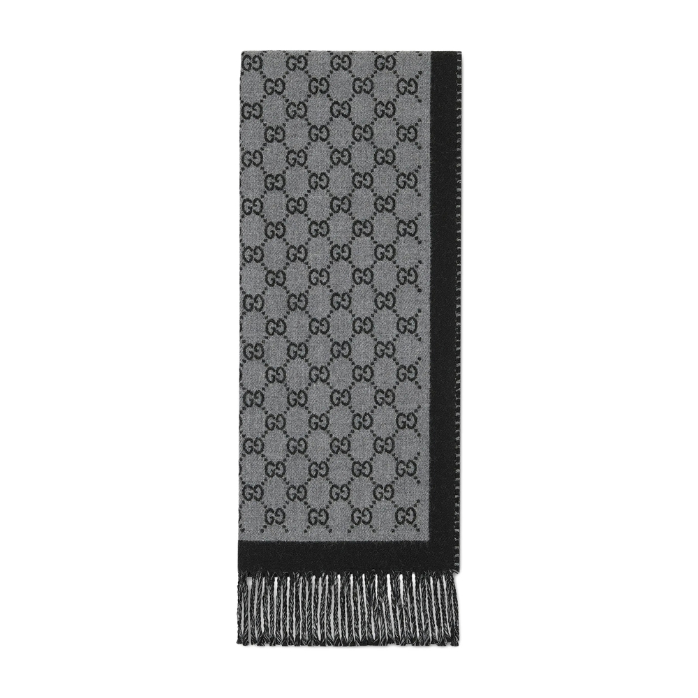 GUCCI Gucci GG JACQUARD WOOL SCARF　グッチ GG ジャカード ウール スカーフ