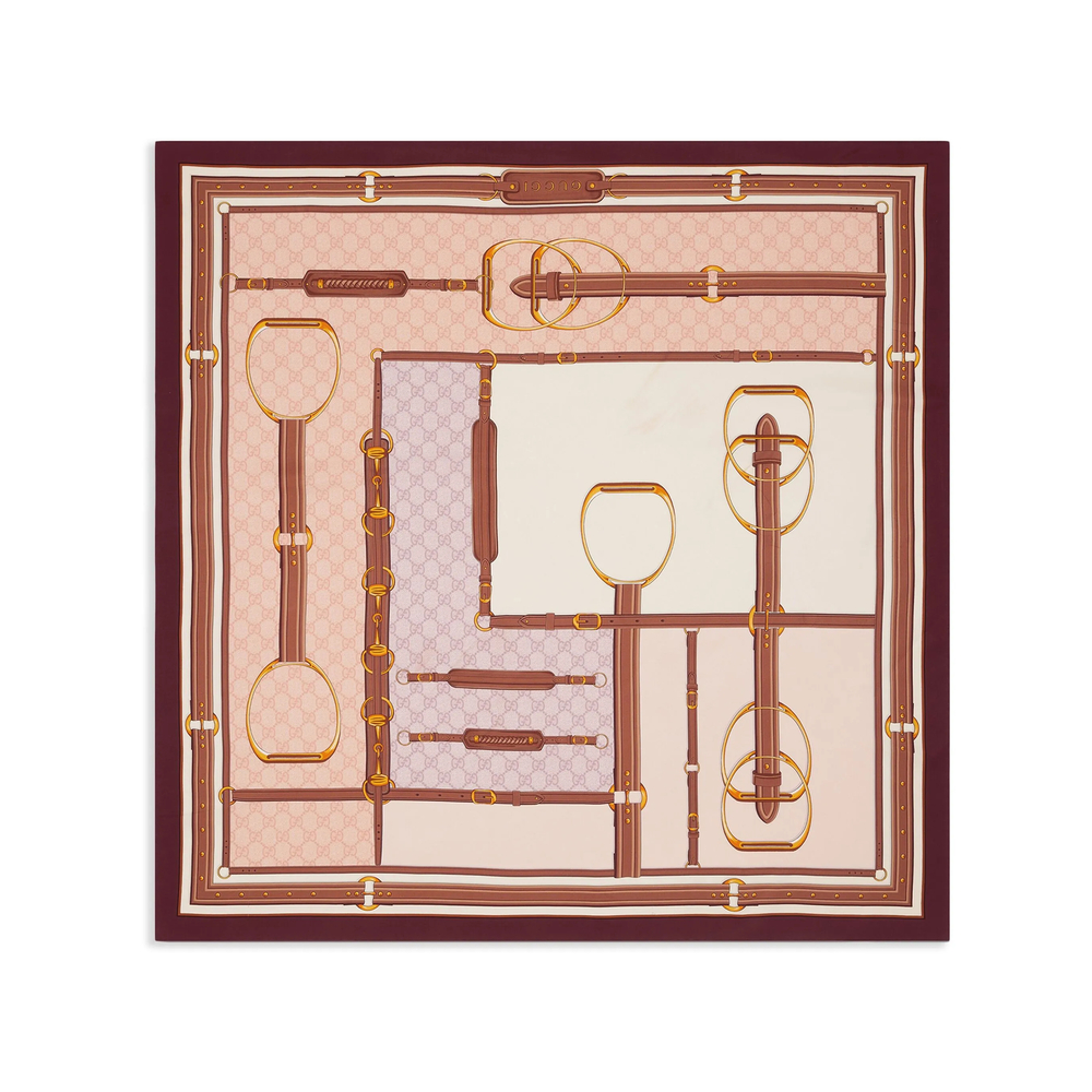 Gucci Printed Silk Scarf