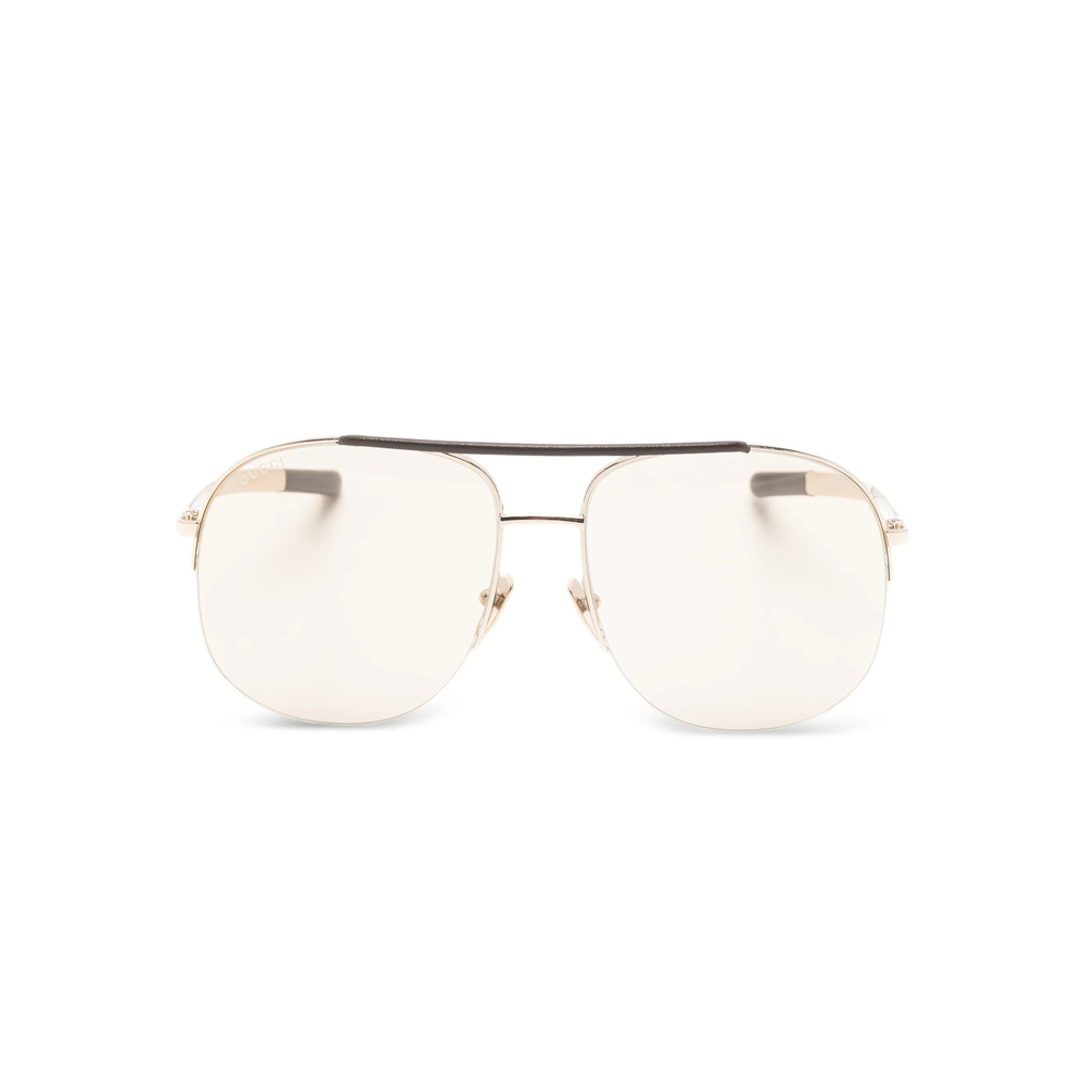 Gucci Top-bar Pilot Sunglasses