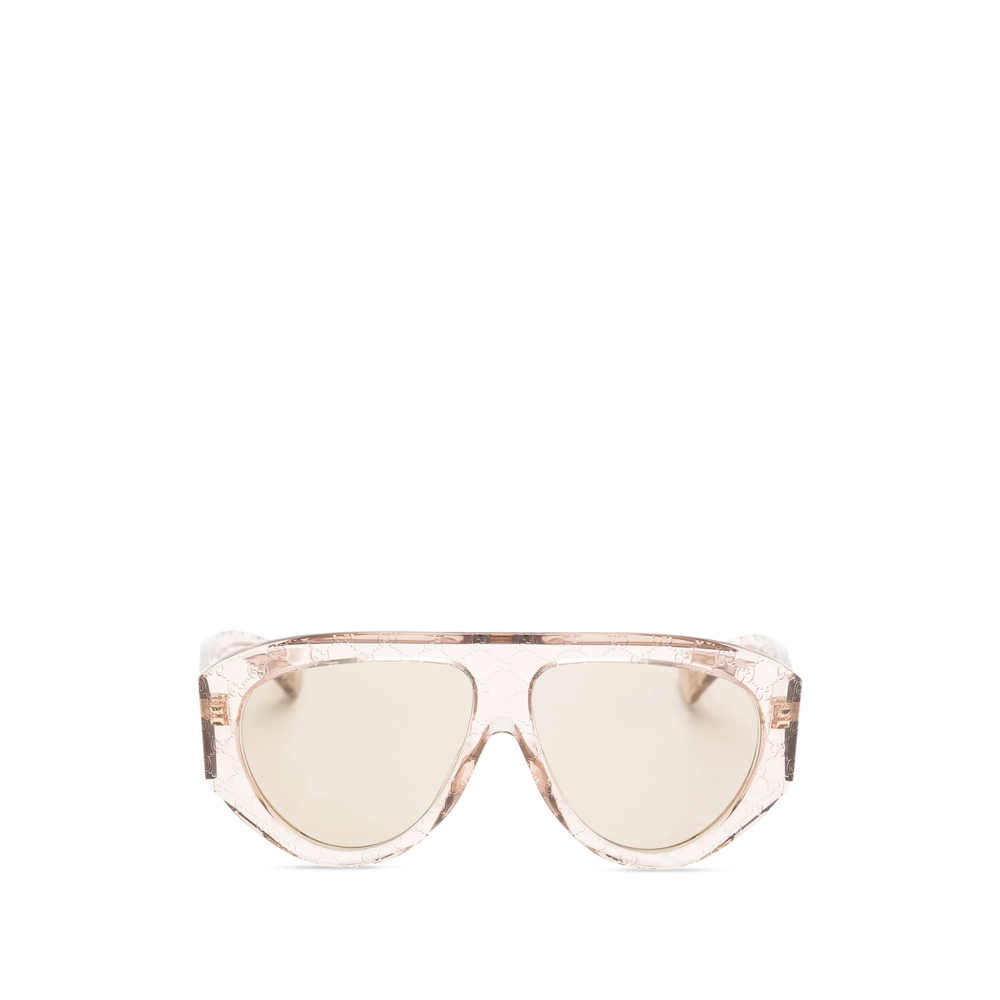 Gucci GG Monogram Pilot-frame Sunglasses