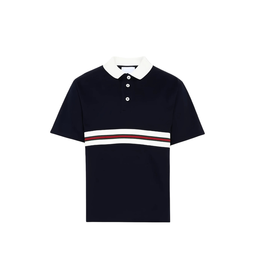 Gucci Striped-detail Polo Shirt