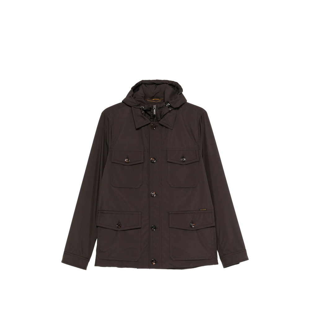 Moorer Button Hooded Jacket