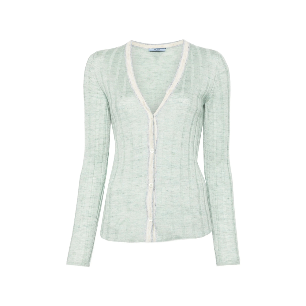 Prada Ribbed Cardigan