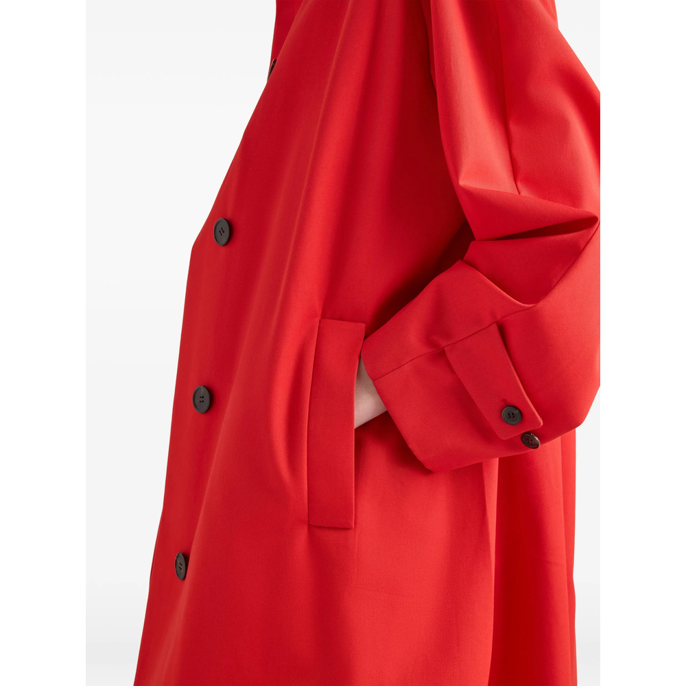 Single-Breasted Gabardine Coat