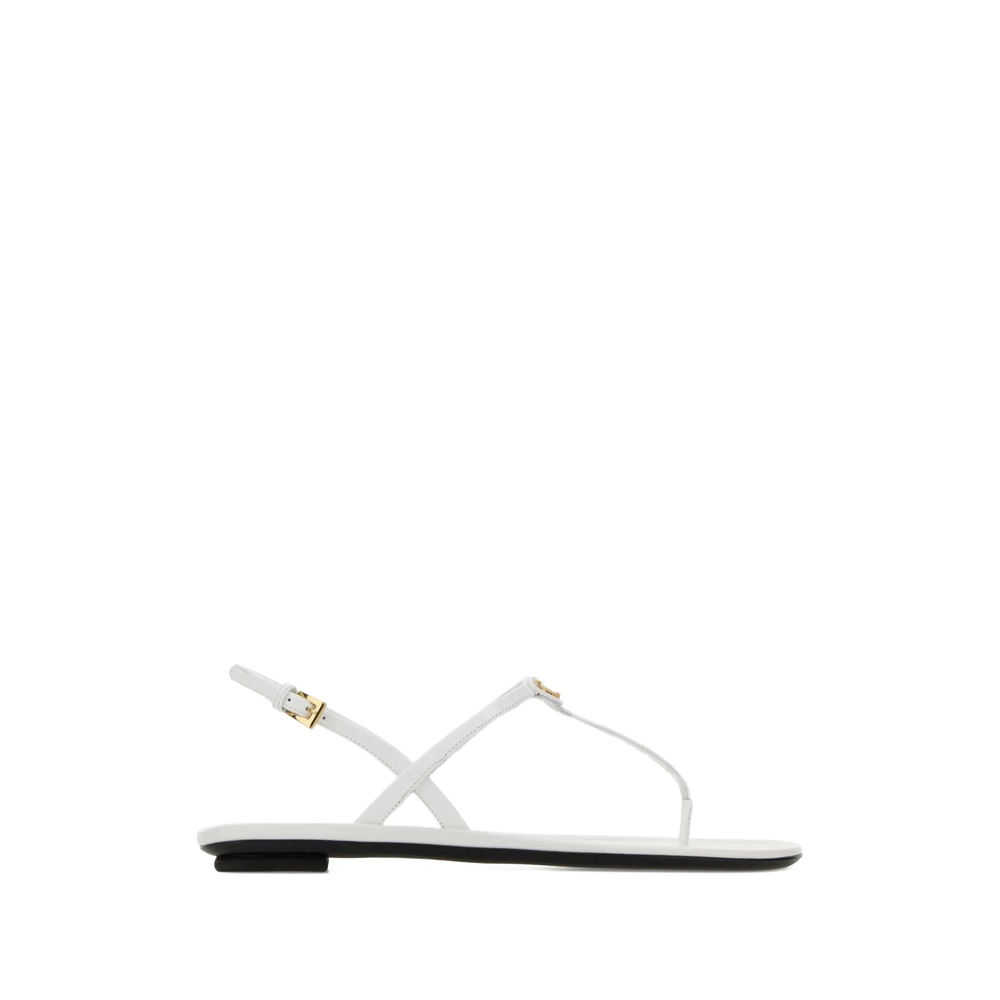 Prada Patent Leather Thong Sandals