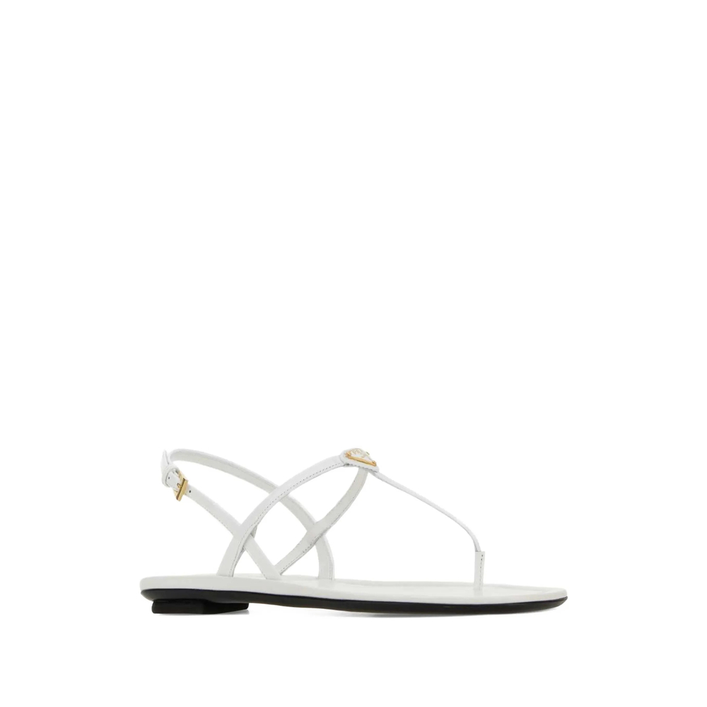 Triangle-Logo Buckle-Fastening Sandals