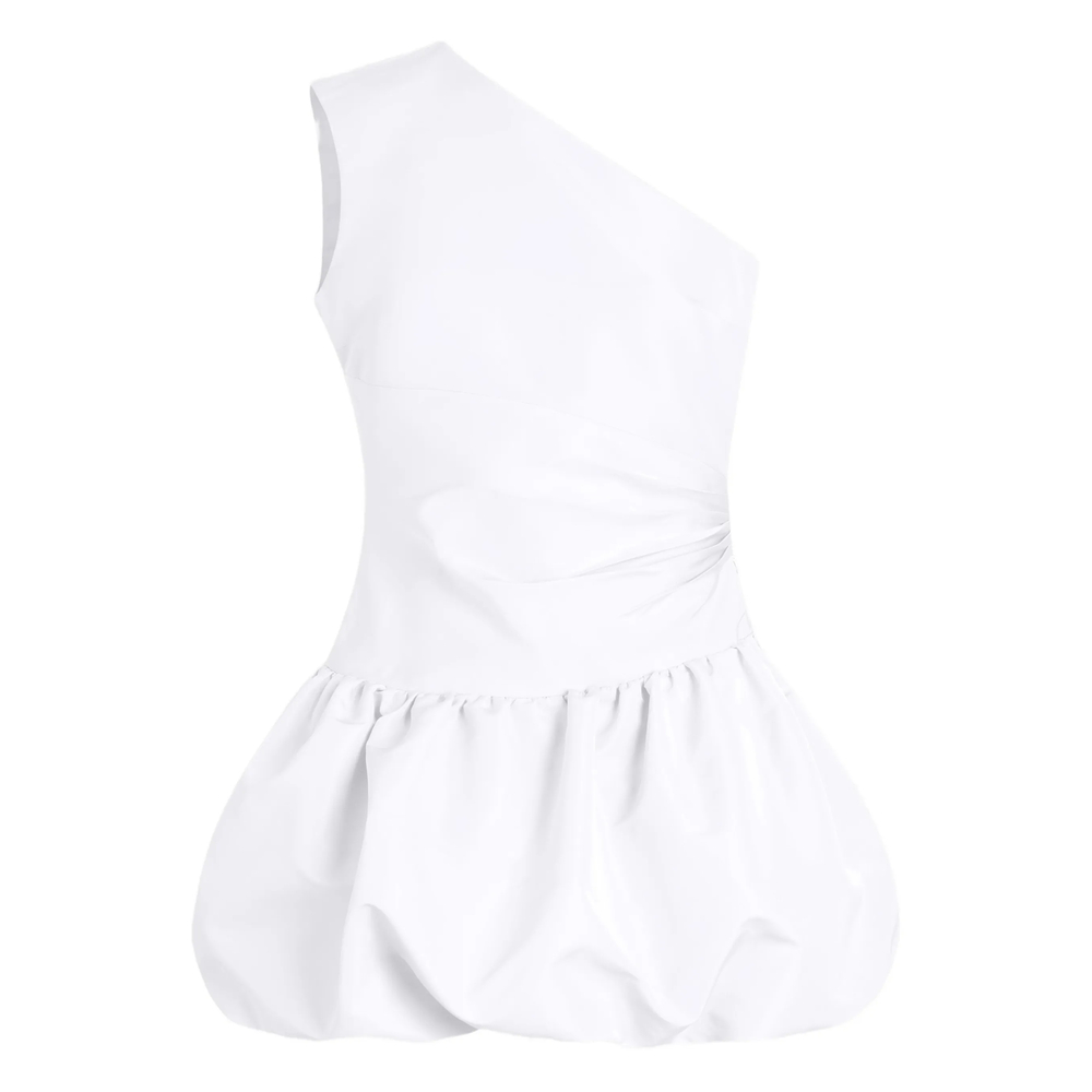 Patou One-shoulder Bloomer Mini Dress