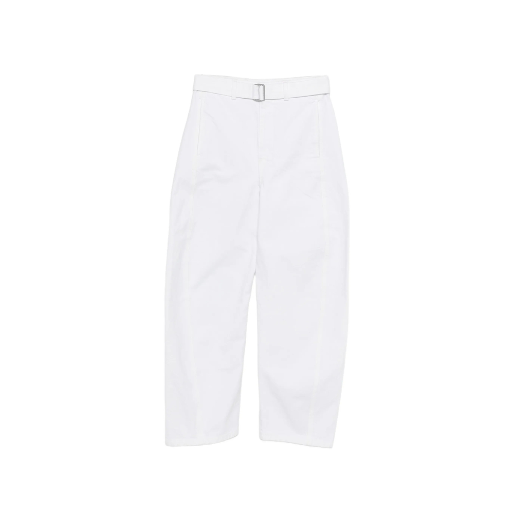 Lemaire Bleached Denim Belt Trousers