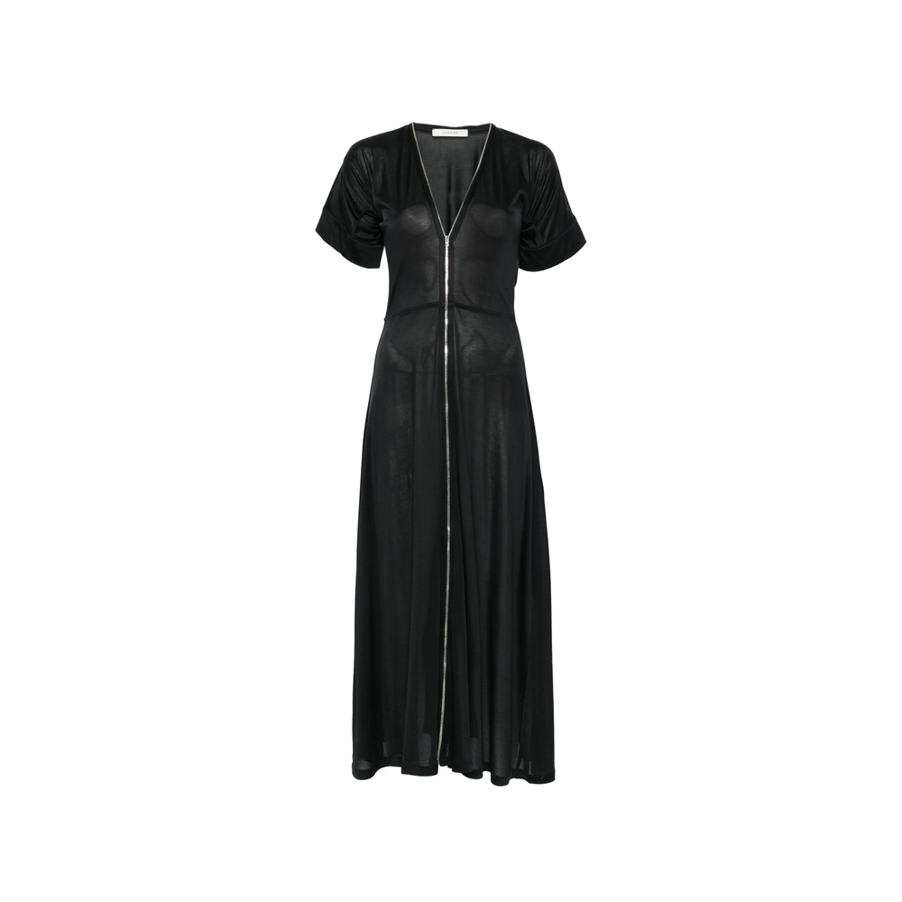 Lemaire V-neck Zipped Midi Dress