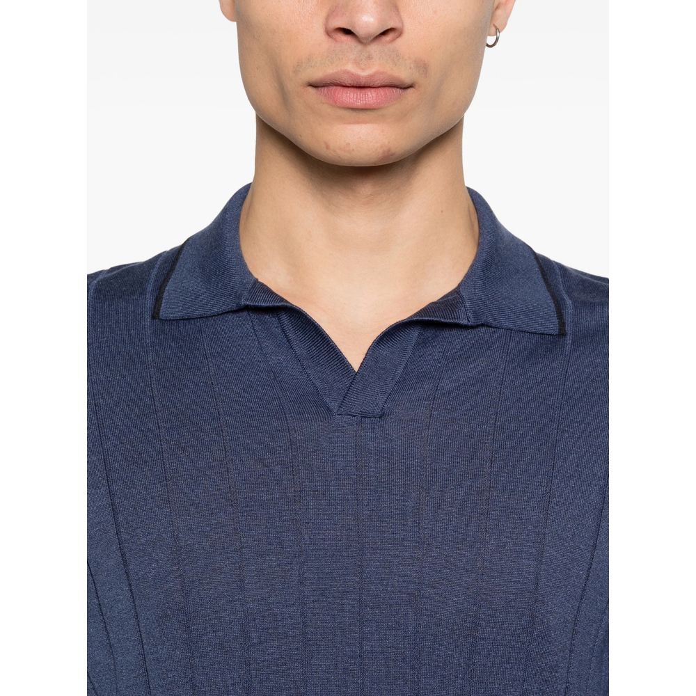 Vertical-Stripe Short-Sleeve T-Shirt
