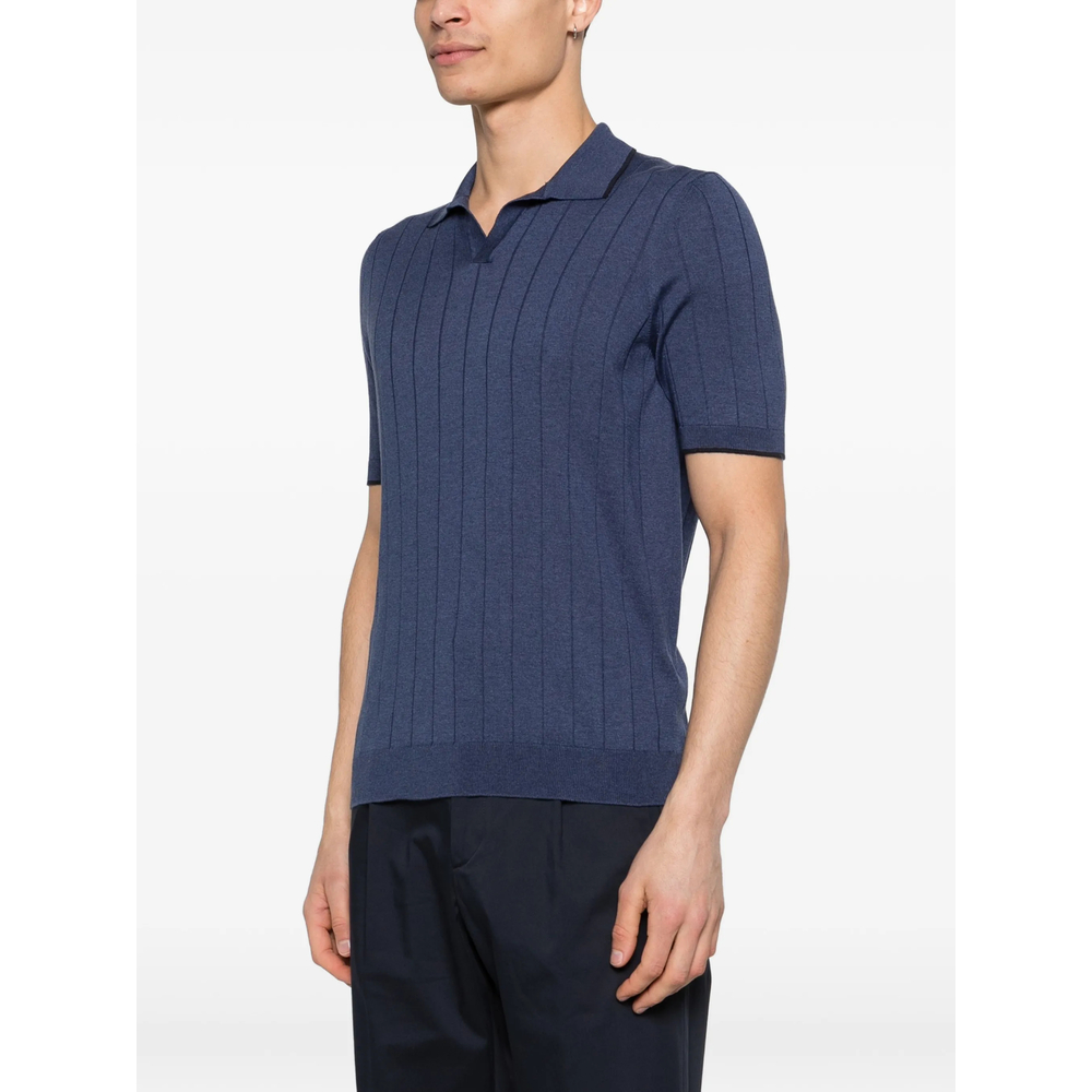 Vertical-Stripe Short-Sleeve T-Shirt