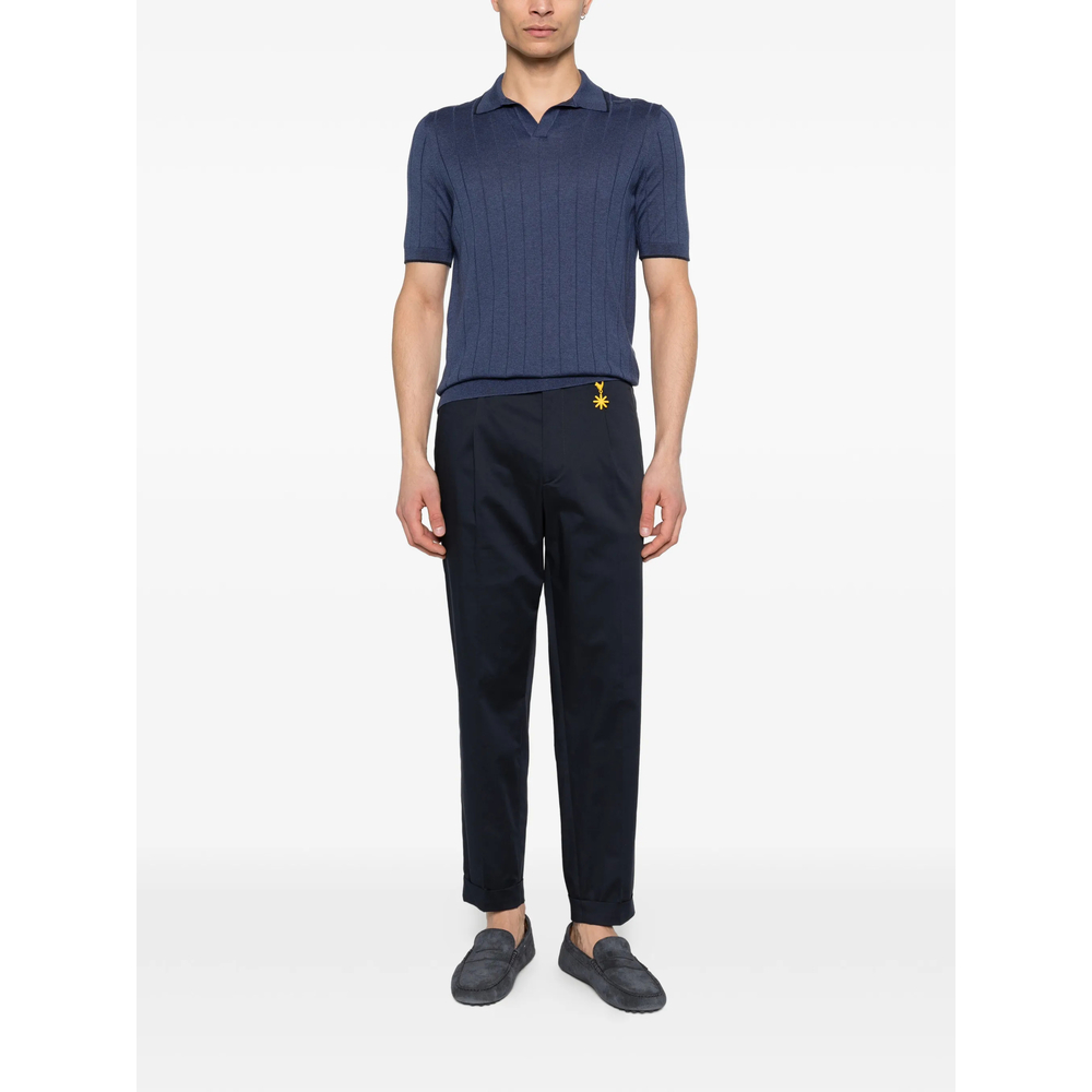 Vertical-Stripe Short-Sleeve T-Shirt