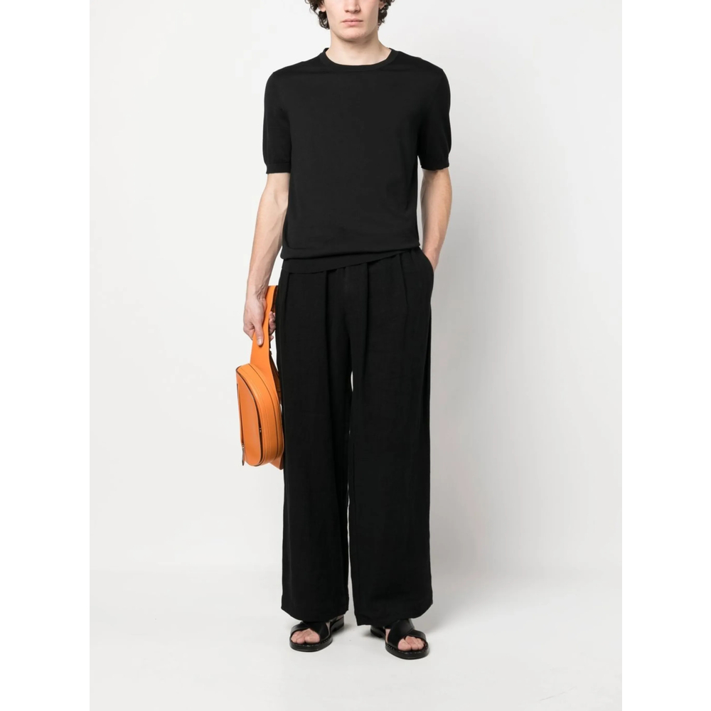 Short-Sleeved Cotton Jumper