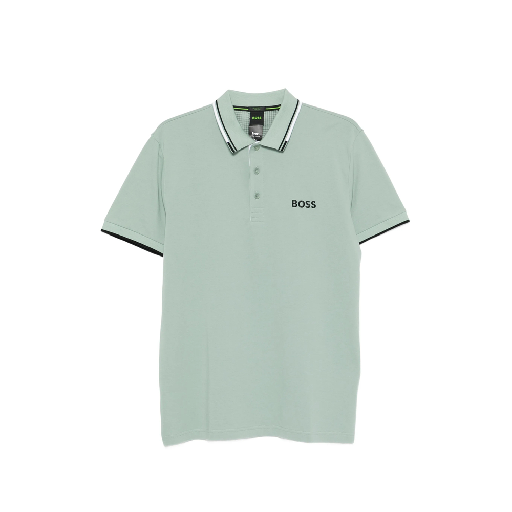 Boss Striped-trim Polo Shirt