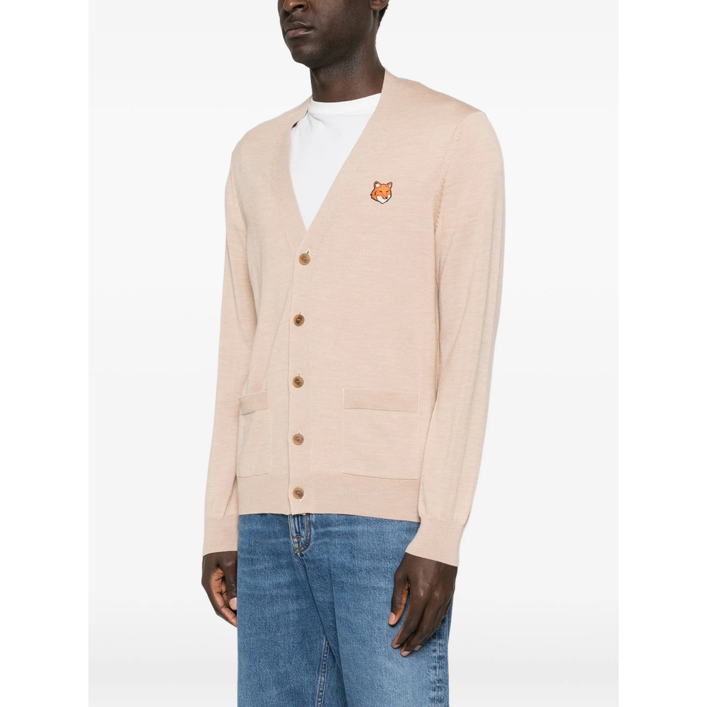 Maison Kitsuné Fox-Motif Pocket Cardigan