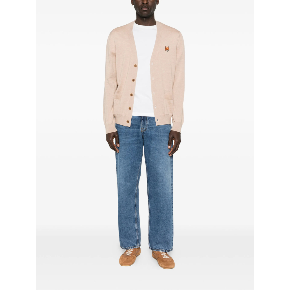 Maison Kitsuné Fox-Motif Pocket Cardigan