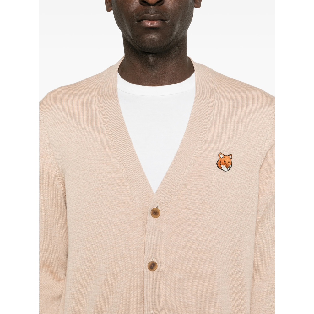 Maison Kitsuné Fox-Motif Pocket Cardigan