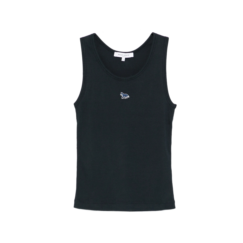 Maison Kitsuné Ribbed Emblem Tank Top