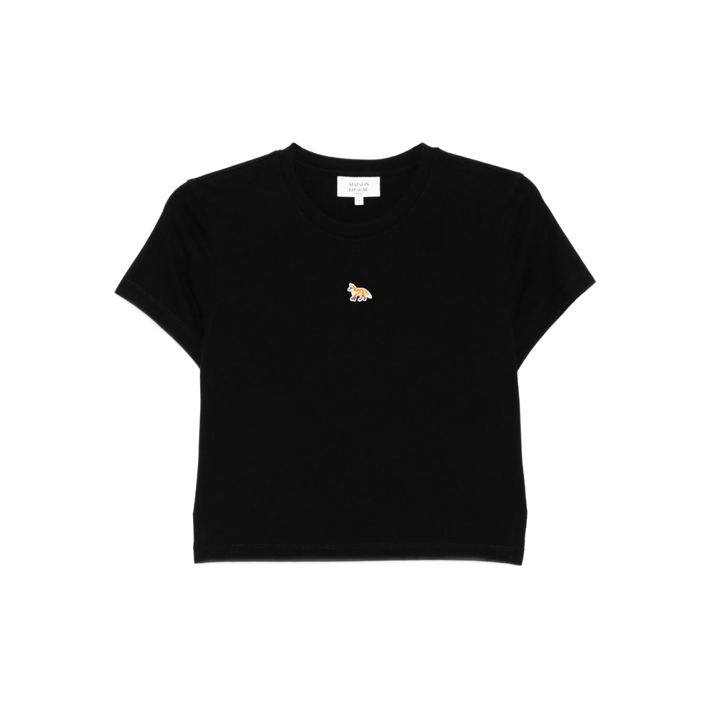 Maison Kitsuné Fox-patch Cropped T-shirt
