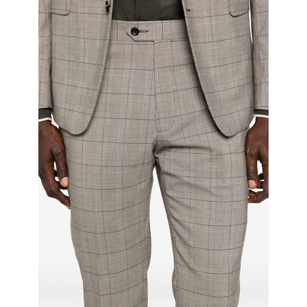 Checked Single-Breasted Blazer