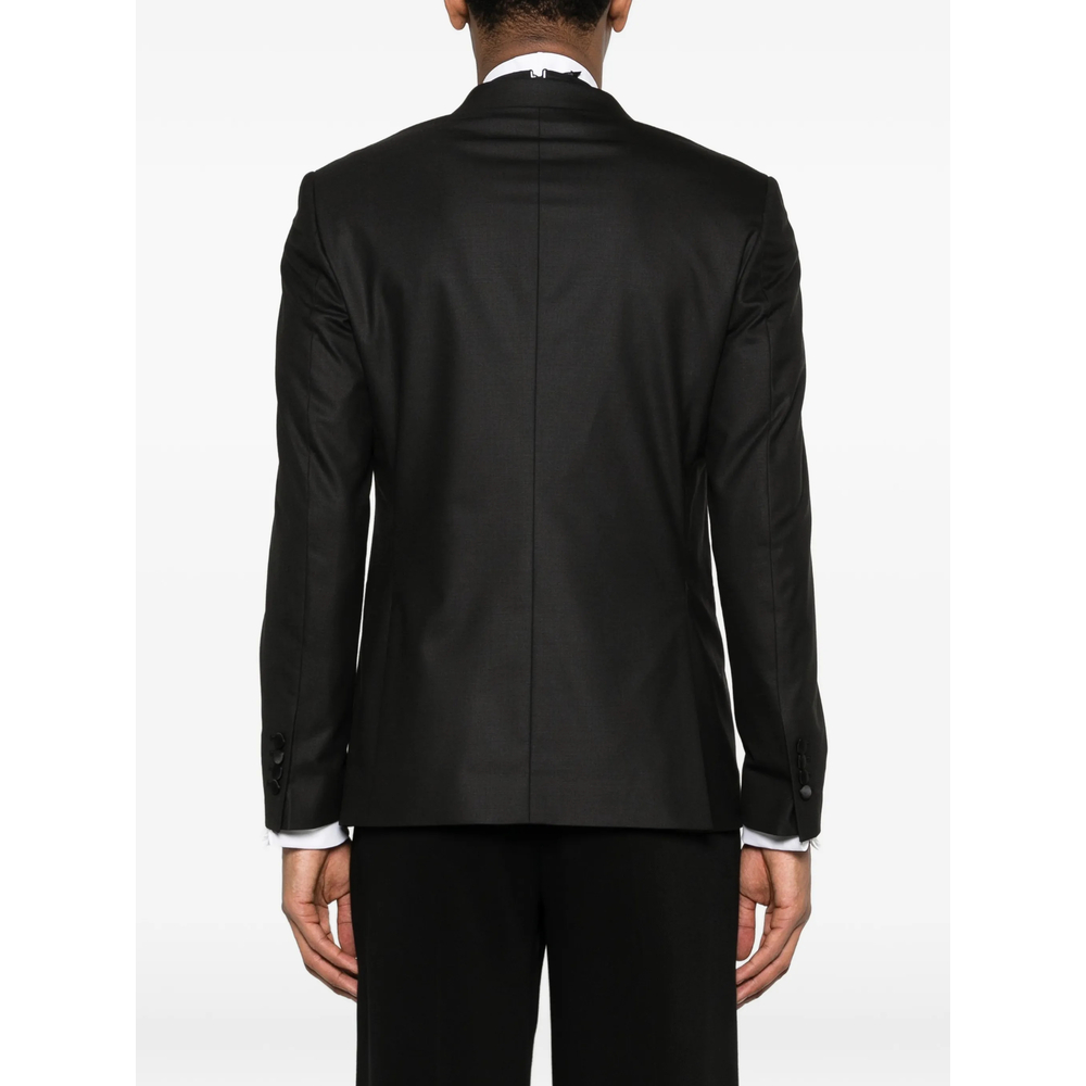 Peak-Lapel Pocket Blazer