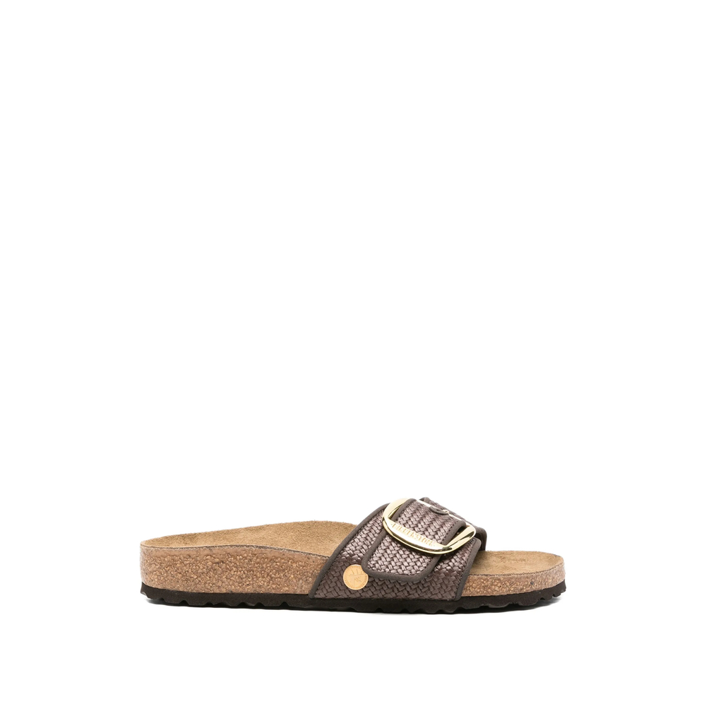 Birkenstock Madrid Big Buckle Raffia Sandals