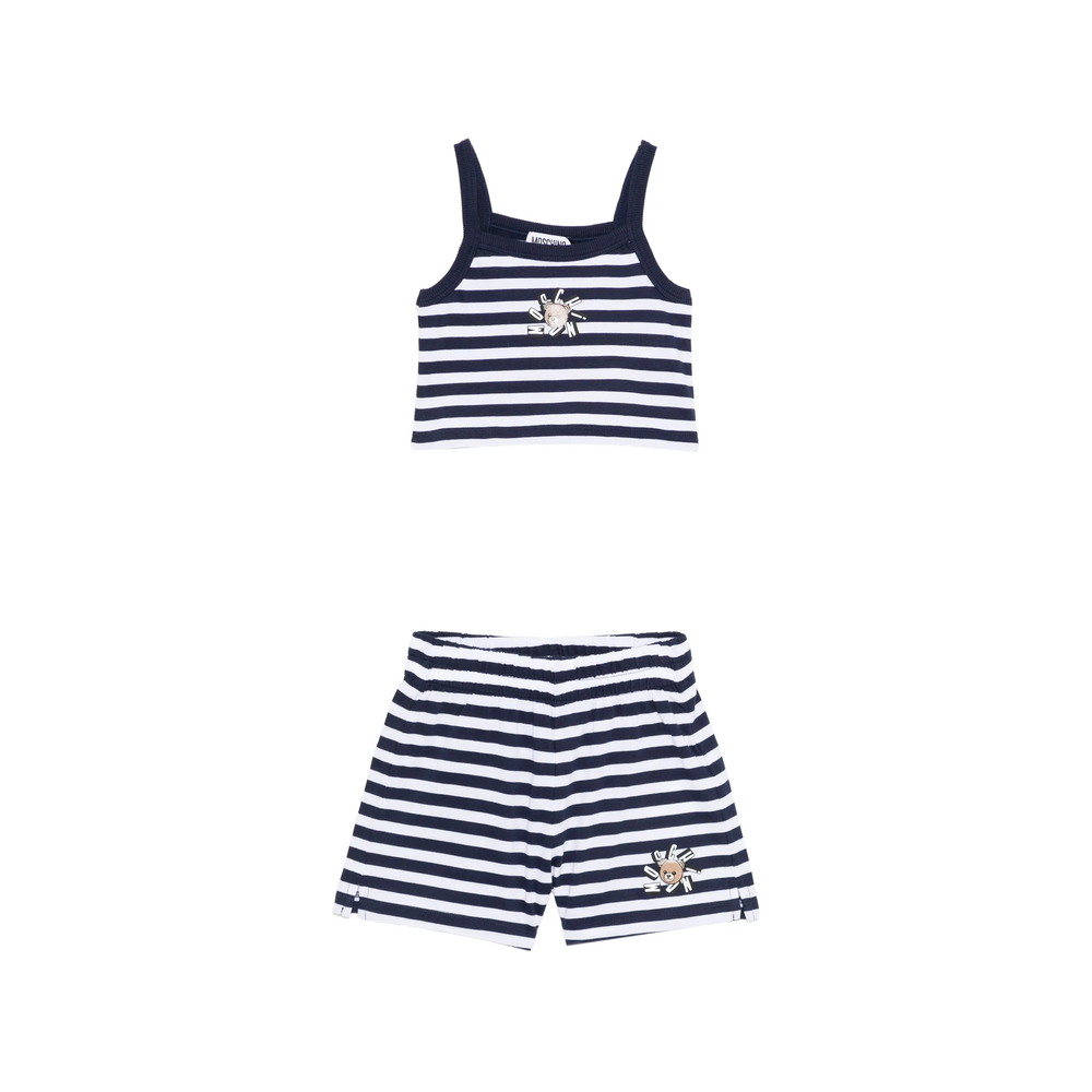 Moschino Striped Shorts Set