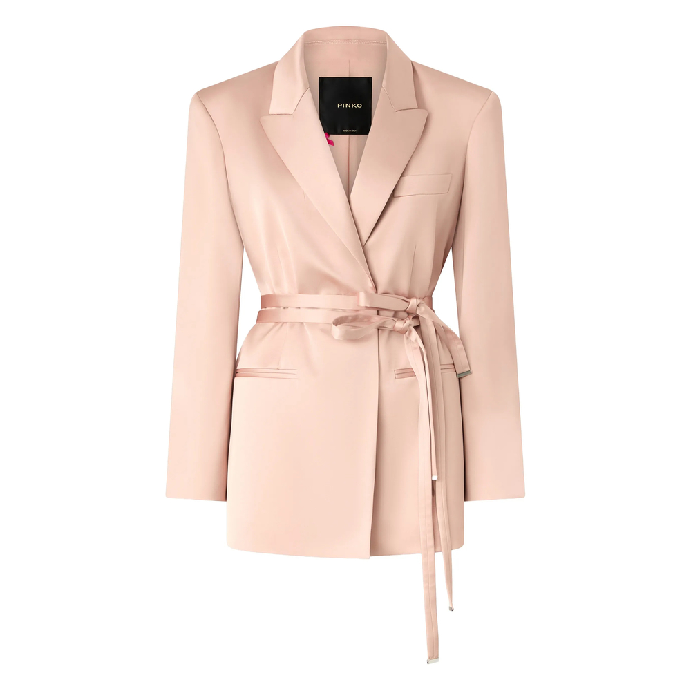 Pinko Satin Jacket With Belt