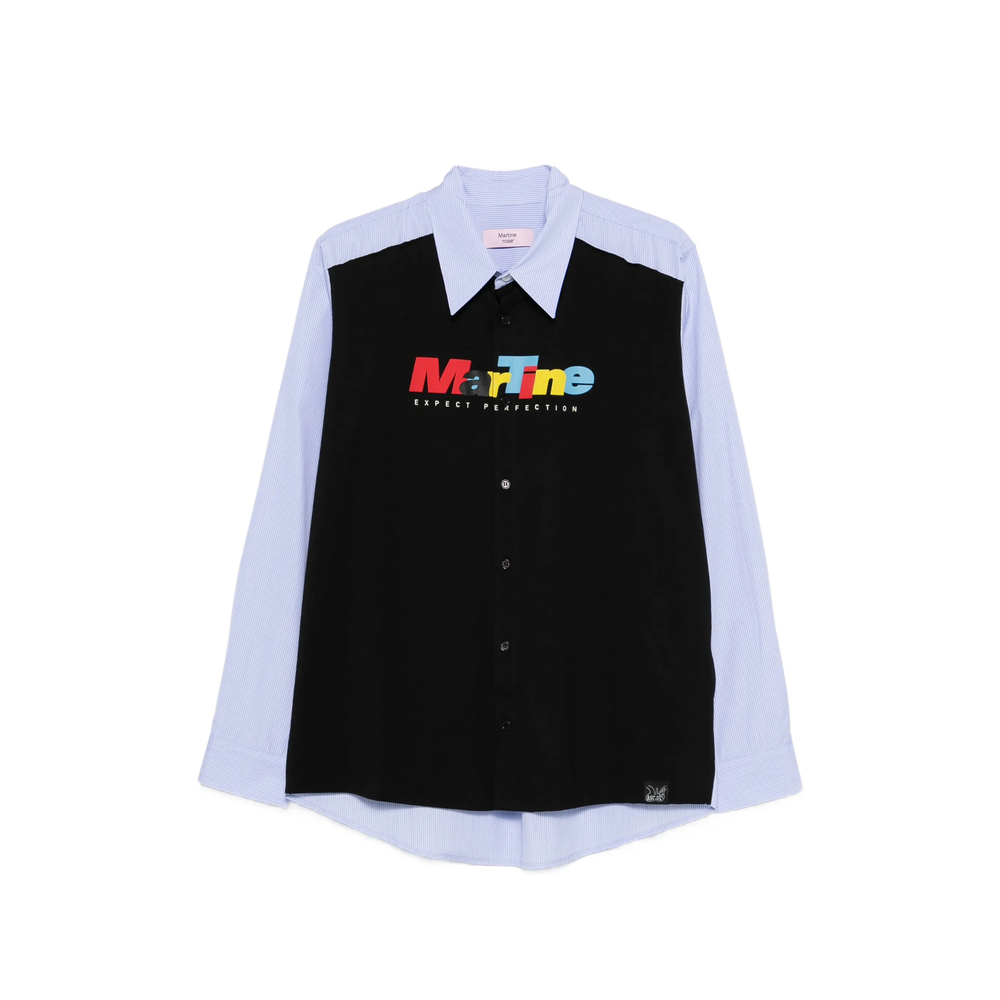 Martine Rose Stripe Logo Polo Shirt