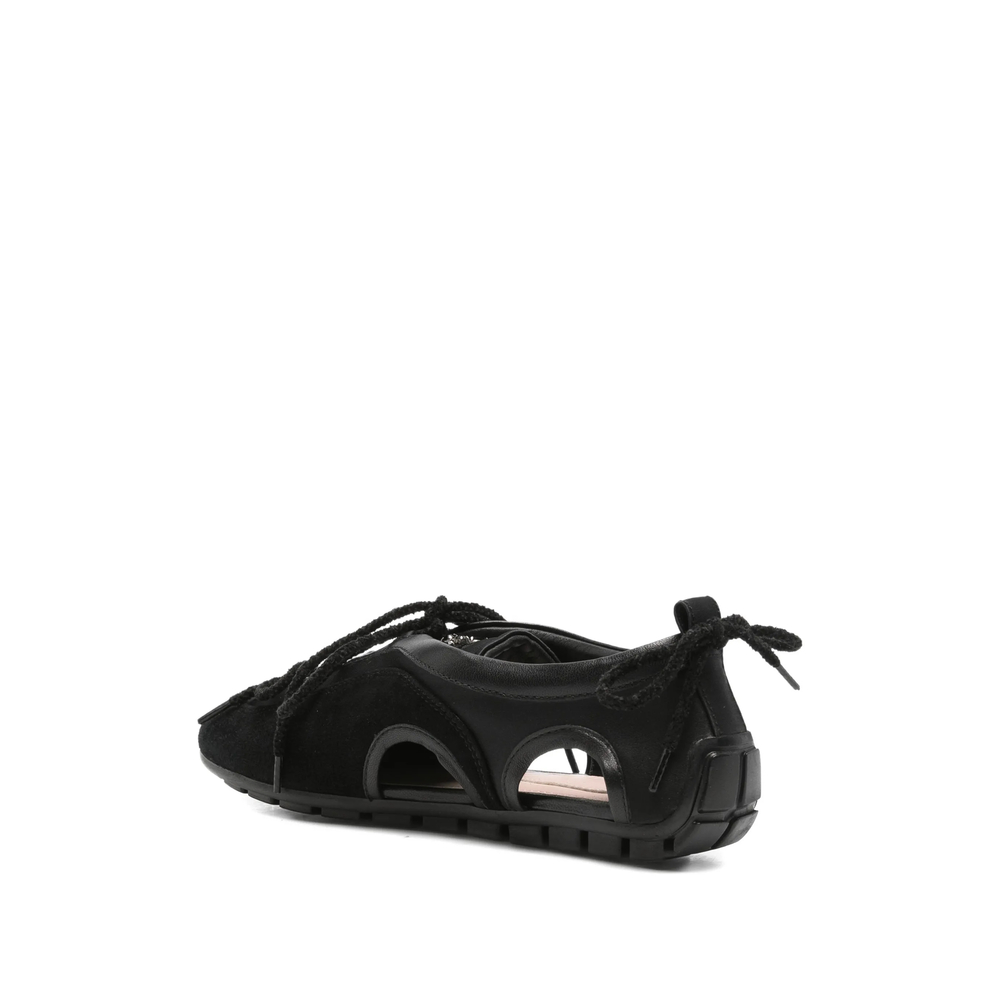Cutout Lace-Up Sneakers