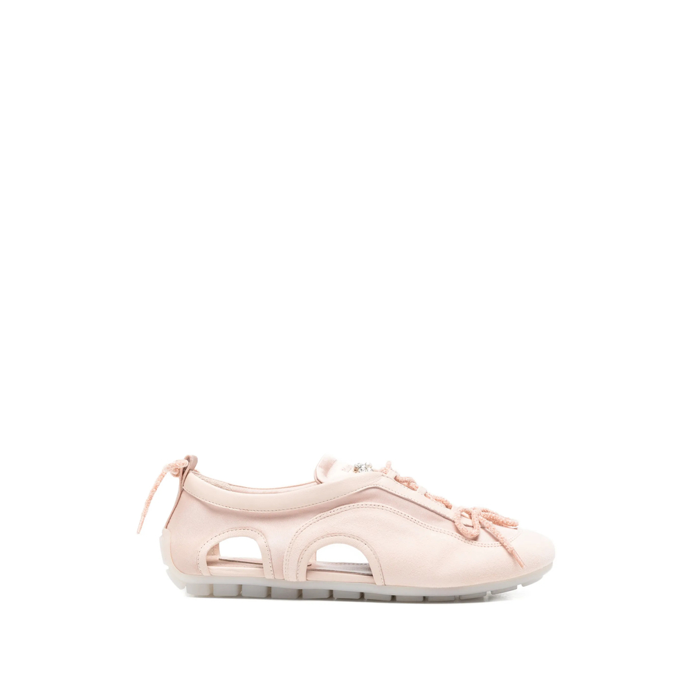 Simone Rocha Cutout Ballerina Grip Sneaker In Pink