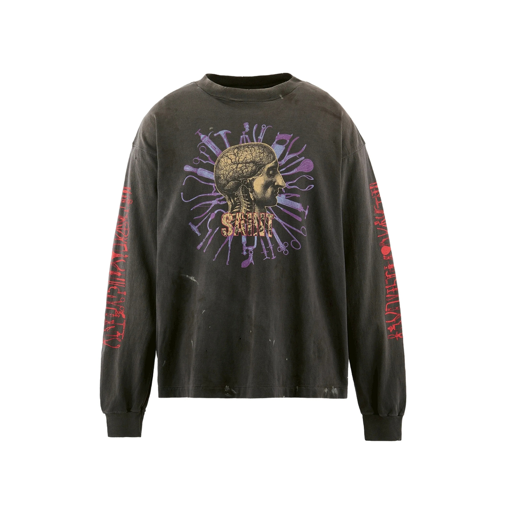 Saint Mxxxxxx Long-sleeve Printed T-shirt