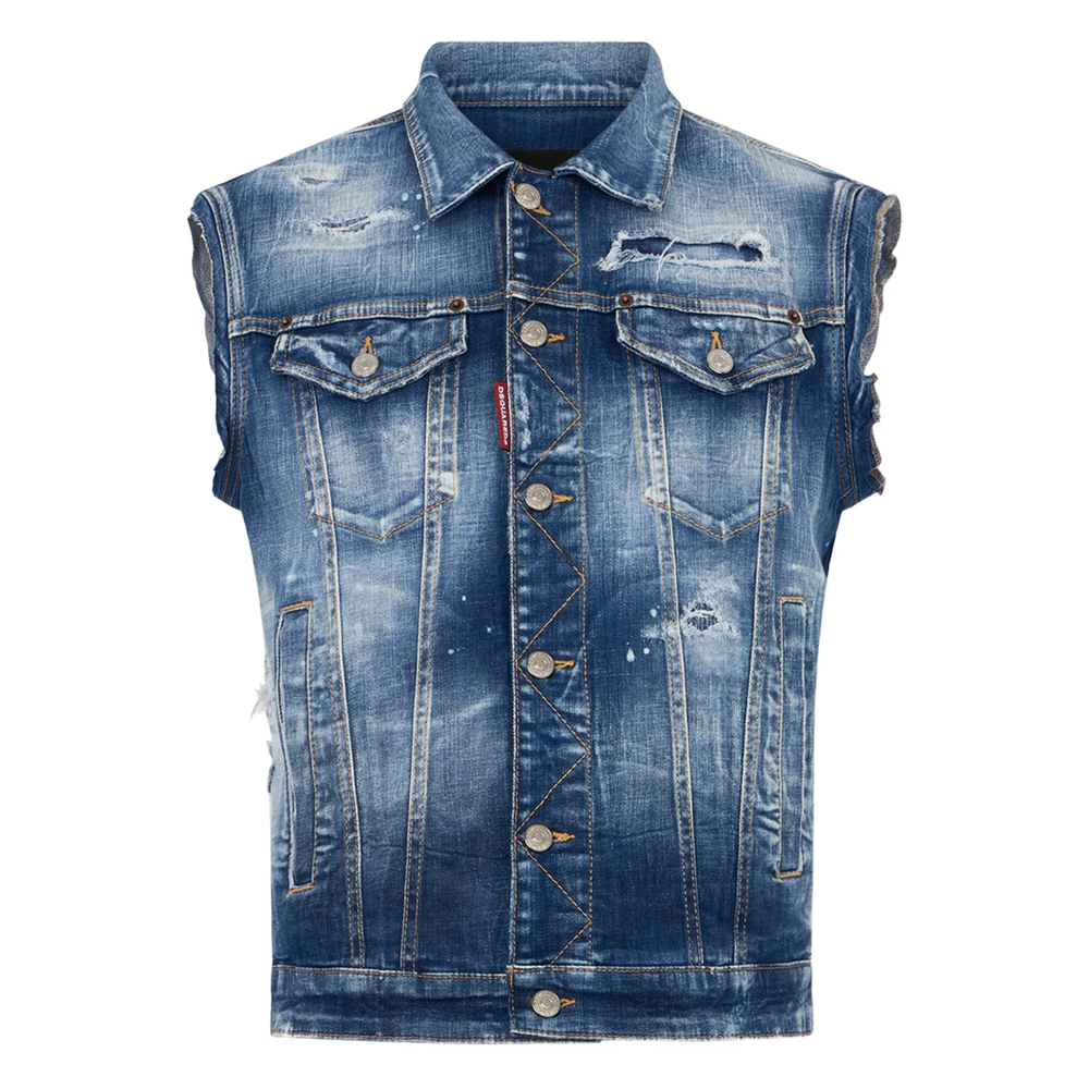 Dsquared2 Medium Side By Side Wash Classic Vest