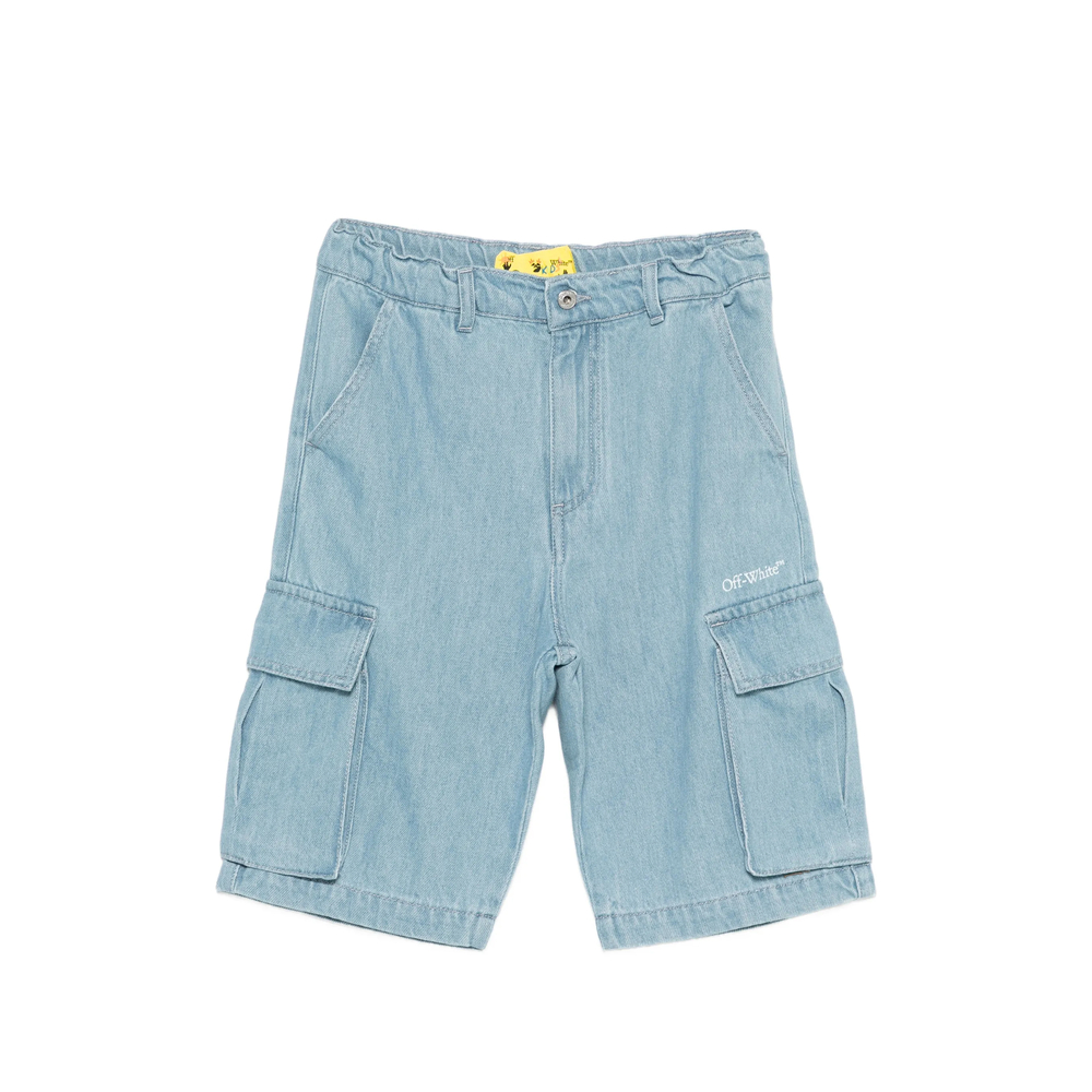 Off-white Cargo Denim Shorts